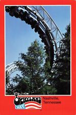 Postcard TN Nashville Opryland USA Wabash Cannonball Roller Coaster Closed 1997 picture