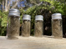 Olivine Crystal Volcanic, Pele’s Hair, Olivine Mineral Glass Specimens 10ml. picture