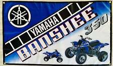 YAMAHA BANSHEE BLUE ATV 3x5ft FLAG BANNER MAN CAVE GARAGE picture