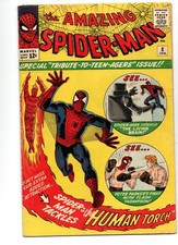 AMAZING SPIDER-MAN #8 (1964) - GRADE 5.0 - MARVEL 1ST APPEARANCE LIVING BRAIN picture