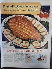 1942 Swift's premium Ham Print Advertising  4th Of July Color Life Magazine L42A picture