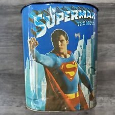 VTG Superman The Movie 1978 Trash Can 13
