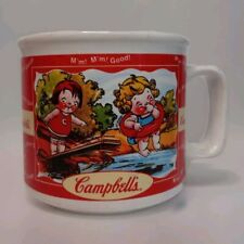 Vintage 1998 Campbell's Soup/Coffee Mug Kids Swimming/Fence Houston Harvest picture