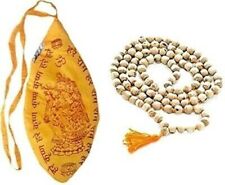 Tulsi Japa Mala (108+1 Bead) with Hare Krishna Hare Rama Japa Mala Gomukh Bag picture