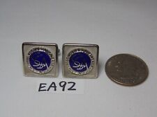 VINTAGE SOARING SOCIETY OF AMERICA  CUFFLINKS SILVER TONE AVIATION PILOT picture
