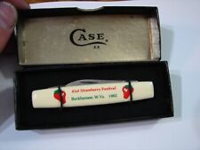 NOS Vintage 1982 Case XX Advertising Pocket Knife Strawberry Festival W.Va. WBox picture