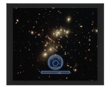 GRAVITATIONAL LENSING GALAXY CLUSTER ABELL 2813 8X10 FRAMED PHOTO picture