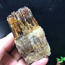 195g New Find Rare Amber Calcite Phosphorescent Mineral Specimen 32 picture