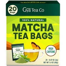 Matcha Green Tea Bags 20 Count - 100% Natural 20 (Pack of 1) picture
