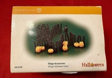 Department 56 Halloween Village Accessories Village Halloween Fence picture