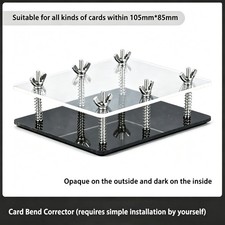 Black Base Adjustable Acrylic Card Press Flattener for Warped BentTCG PTCG Cards picture