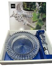 Mikasa DIAMOND FIRE Wine Hostess Gift Set Coaster and Bottle Stopper Crystal New picture