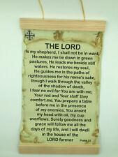 Psalm 23, The Lord is My Shepherd, Canvas Wall Print, 8x12, Cream background picture