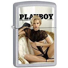 Zippo Lighter: Playboy Cover September 2014 - Satin Chrome 77979 picture