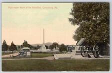 GETTYSBURG PA*HIGH WATER MARK OF THE REBELLION*CIVIL WAR*CANNON*VINTAGE POSTCARD picture
