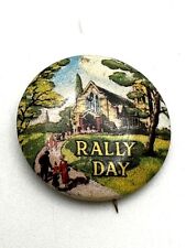 Antique Sunday School Church Rally Day Pin picture