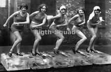 Picture Photo Flapper Girls July 4th Vintage 1920s Funny Swimsuit 7463 picture