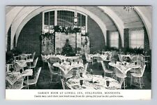 Stillwater MN-Minnesota, Garden Room At Lowell Inn Advertising, Vintage Postcard picture