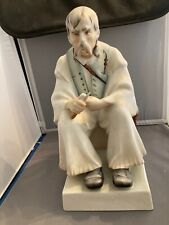 Hungarian porcelain figurine Statue Zsolnay Pecs Carver Old Man VERY LARGE 33 cm picture