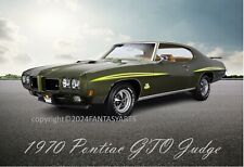 1970 Pontiac GTO Judge Green Large Poster Sized Glossy Photo Print 11