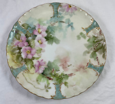 Haviland Limoges Floral Plate Dated 1901 H&Co 8 5/8
