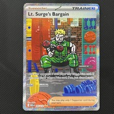 Lt. Surge’s Bargain 185/132 Special Illustration Rare SIR Mega Evolution Pokémon picture
