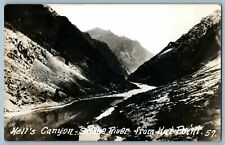RPPC Postcard~ Hell's Canyon, Snake River, From Hat Point~ Oregon picture