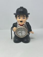 Rhythm Bubbles Inc Charlie Chaplin Quartz Alarm Clock - Tested Vintage picture