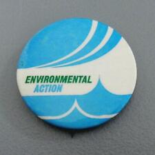 Environmental Action Wave Climate Change Earth Water  Peace Cause Pinback Button picture