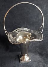 Silverplate Bride's Basket LBS Co Lawrence B Smith #1787 Vtg 1930s Gamma Sigma picture