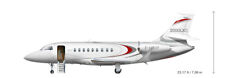 Dassault Falcon 2000 LXS Business Jet Airplane Wood Model Large  New picture
