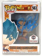 Funko Pop DBS SSGSS Goku Kamehameha CCI #563 Signed by Sean Schemmel PSA DNA picture
