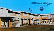 Victorville Travel Lodge Victorville California Hotel Chrome Vintage Postcard picture