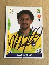 Marquinhos, Brazil 🇧🇷 Panini Copa America 2021 hand signed picture