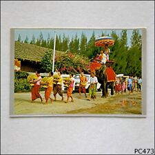 Thai Budhist before become a monk Procession in Rose Garden Postcard (P473) picture