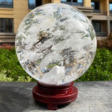 36.94LB Natural high-quality white crystal ball, used for psychotherapy picture