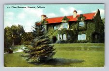 Riverside CA-California, Chase Residence, Antique, Vintage Postcard picture