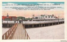  Postcard Hackney's Restaurant Atlantic City NJ Largest Seafood Restaurant World picture