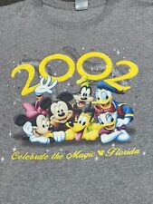 Disney World Celebrate The Magic Shirt 2002 Vintage XL Mickey Donald Minnie Vtg picture