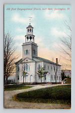 Postcard First Congregational Church Bennington Vermont VT, Antique O4 picture
