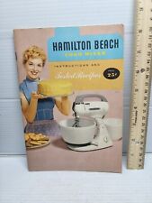 Vintage Hamilton Beach Mixer Instruction And Recipe Book picture