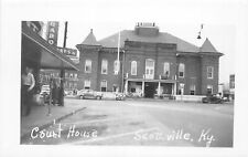 H76/ Scottville Kentucky RPPC Postcard c1950s County Court House 147 picture