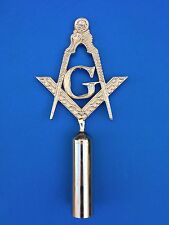 Lodge Masters Top Rod for Masonic Ceremonies Silver Finished picture