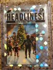 Victory For Earth Headlines /50 2026 Topps Mars Attacks Xmas picture