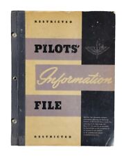 1944 WW2 Army Air Force Restricted Pilots Information File Flying Safety Reg picture
