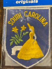 Vintage South Carolina Patch Antebellum Sew on Emblem Voyager Originals USA 1980 picture