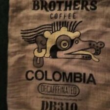 Large Colombia Coffee Bean Burlap Bag Sack, Wall Art, 30