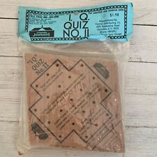 Howard Johnson’s Restaurant “IQ” Quiz Peg Game Wood Diamond Board VINTAGE 1970s picture