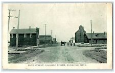 c1910's View Of Main Street Looking North Foxhome Minnesota MN Antique Postcard picture