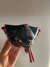 Komendo Japanese Traditional Fox God Mouth Mask Half Kurogane Black 10.5x15.5cm picture